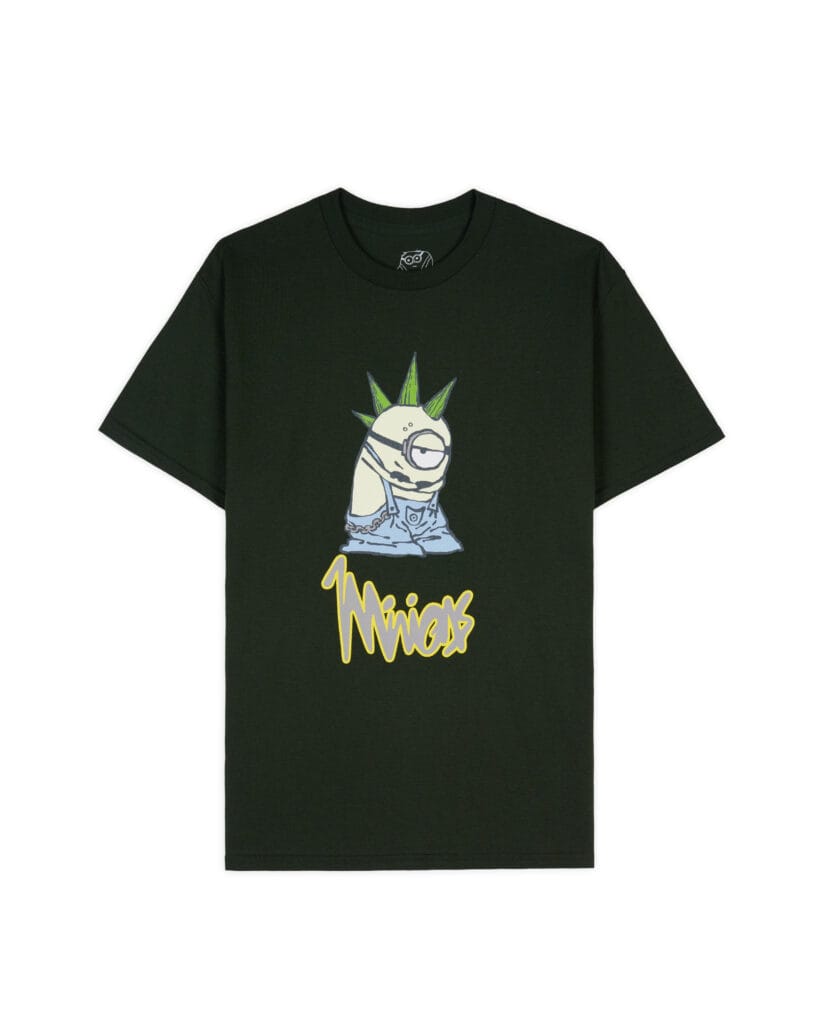 Brain_Dead_x_Universal_Parks_Mohawk_Minion_T-shirt_Forest_Green_Front